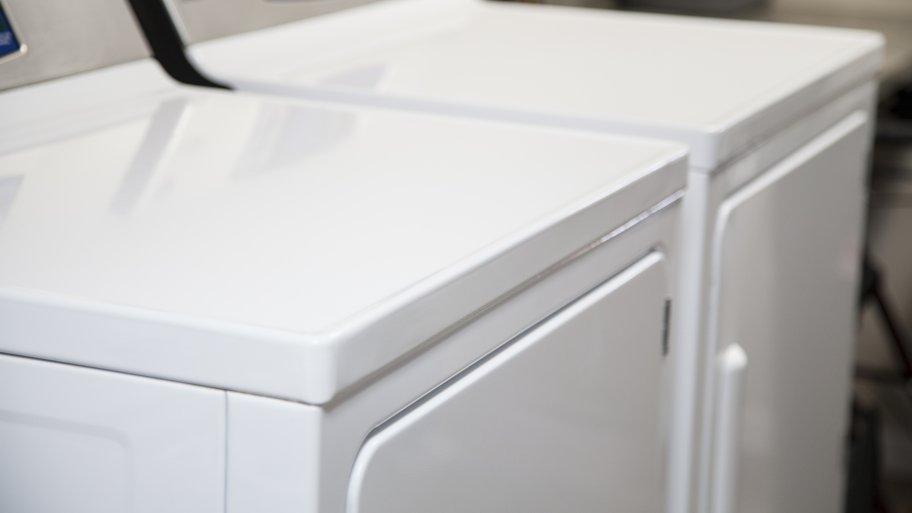 A washer and dryer